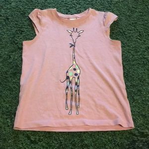 Pink giraffe shirt